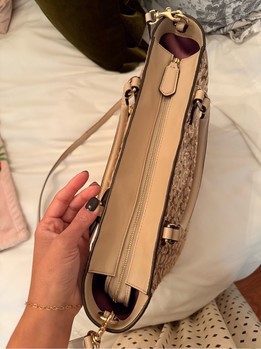 Coach Poppy Sequin Signature C Blaire tote - Picture 8 of 14